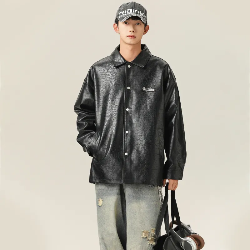 David Bakken x DAOMEIXIONG LIANMINGKUAN Leather Jacket Unisex-2