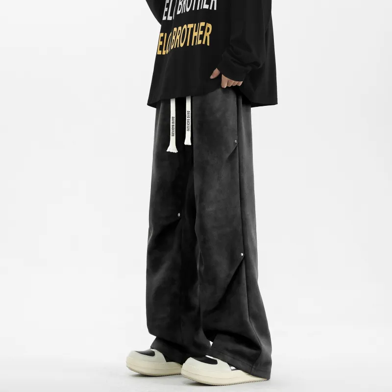 David Bakken Casual Pants Unisex Black-3