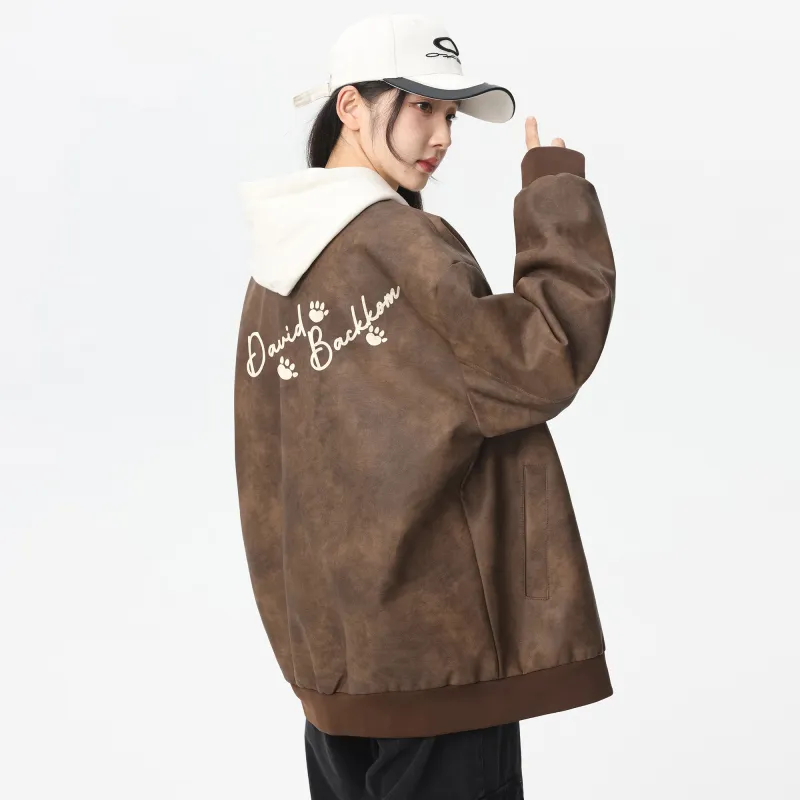 David Bakken x DAOMEIXIONG LIANMINGKUAN Leather Jacket Unisex-19