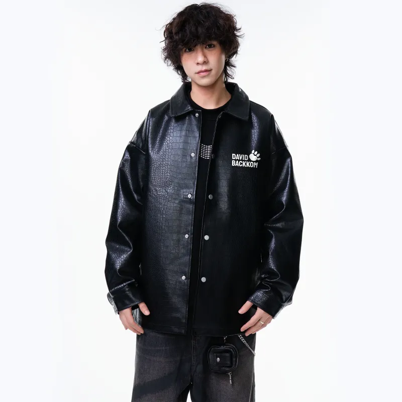 David Bakken Leather Jacket Unisex-4