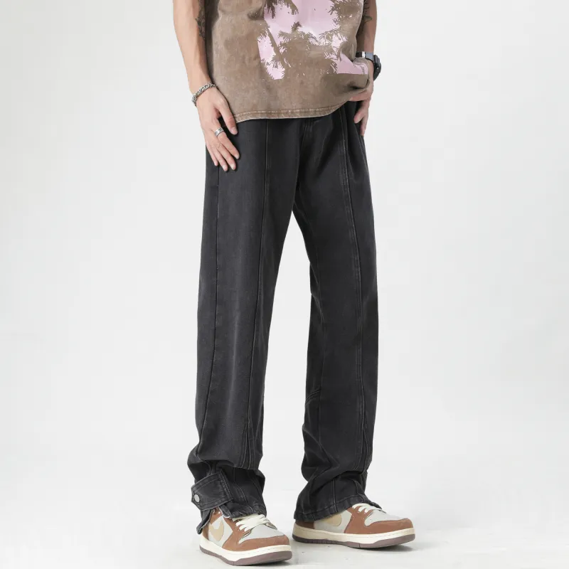 David Bakken x DAOMEIXIONG,LIANMINGKUAN Jeans Unisex Black-5