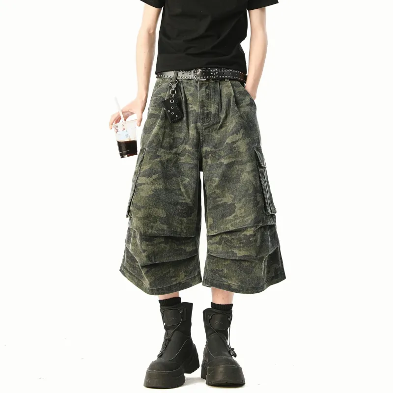 David Bakken Cargo Shorts Unisex Green-4