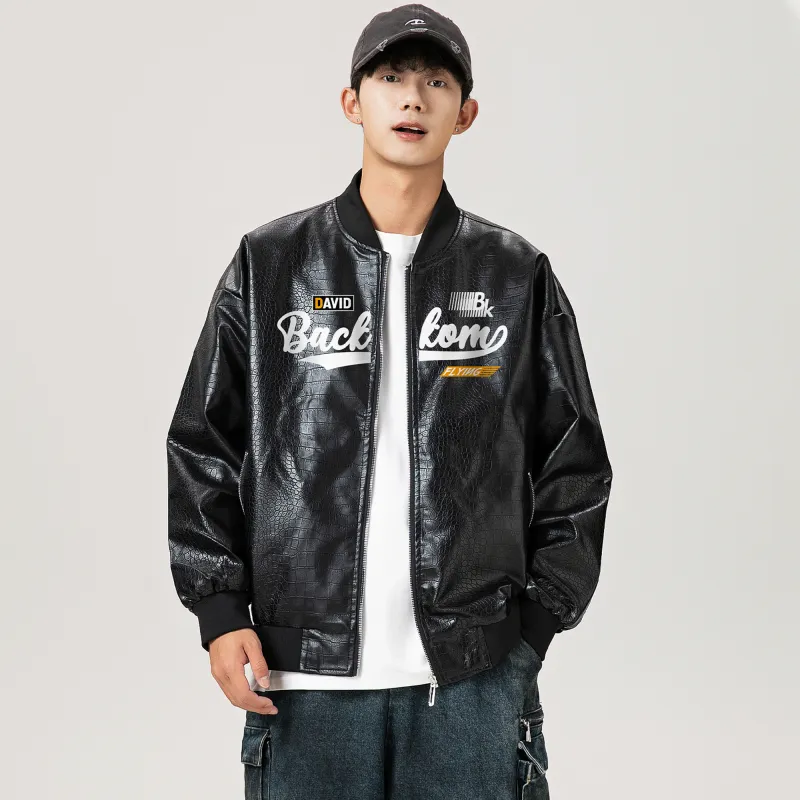 David Bakken x DAOMEIXIONG Leather Jacket Unisex-2