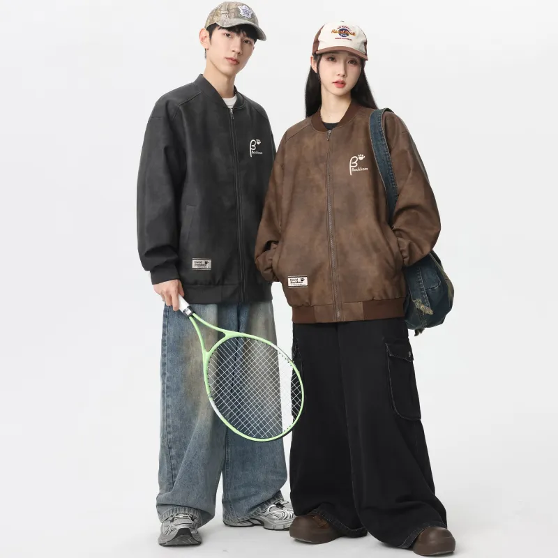 David Bakken x DAOMEIXIONG LIANMINGKUAN Leather Jacket Unisex-2