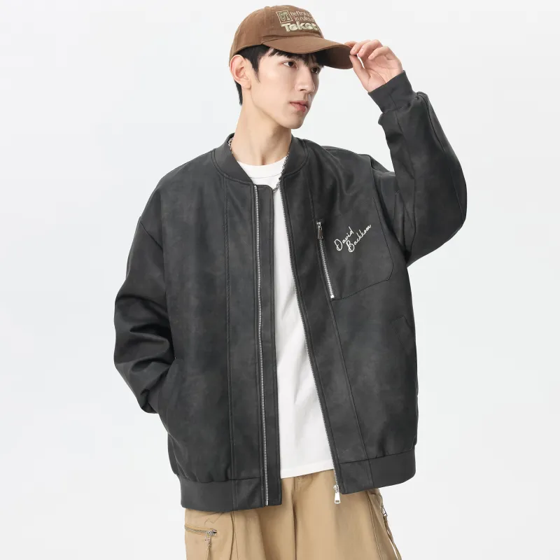 David Bakken x DAOMEIXIONG LIANMINGKUAN Leather Jacket Unisex-4