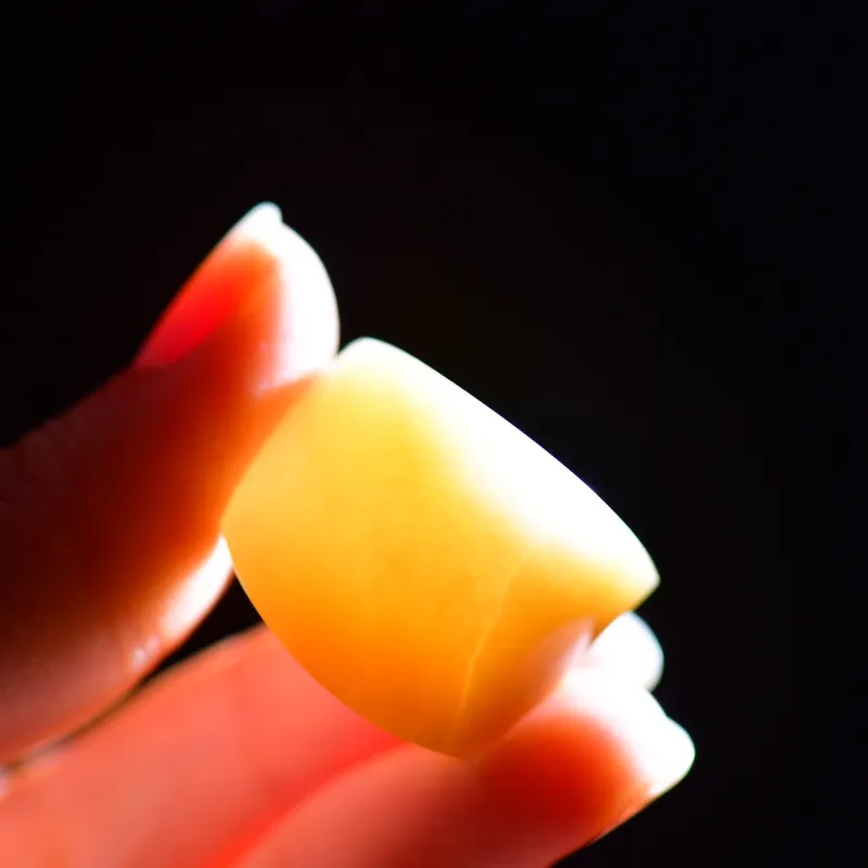 Jade Charm Yao Hetian Jade Rings Sugar Jade Unisex-4