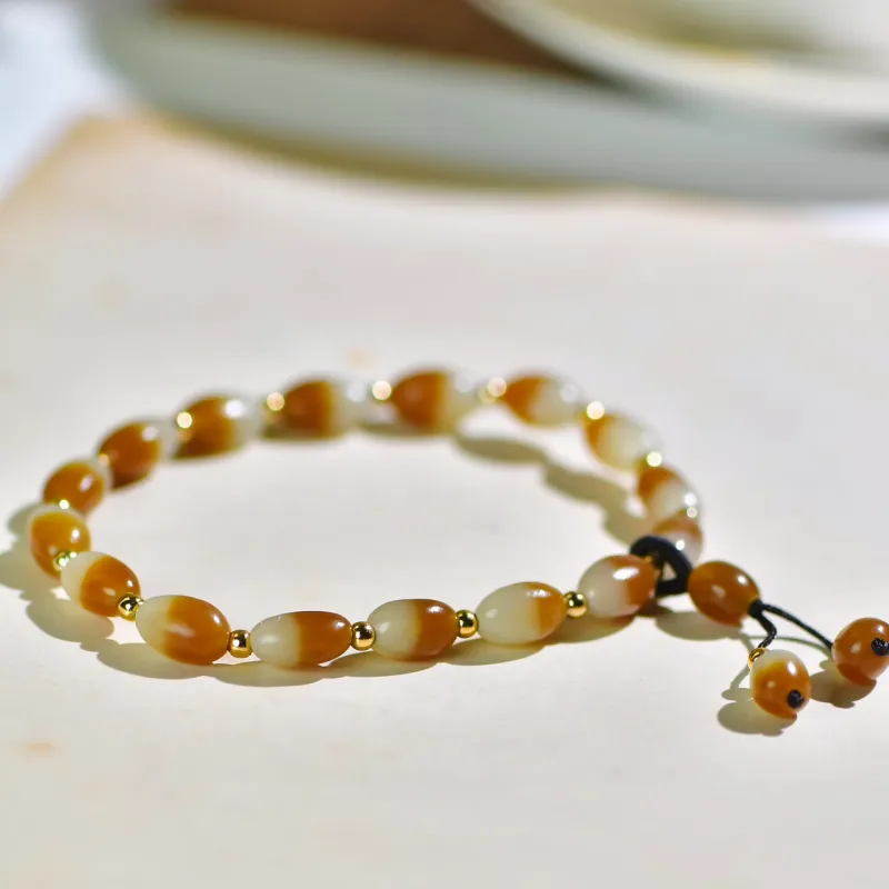 Jade Charm Yao Hetian Jade Bracelets White Jade/Pale Greenish White Jade Unisex-1