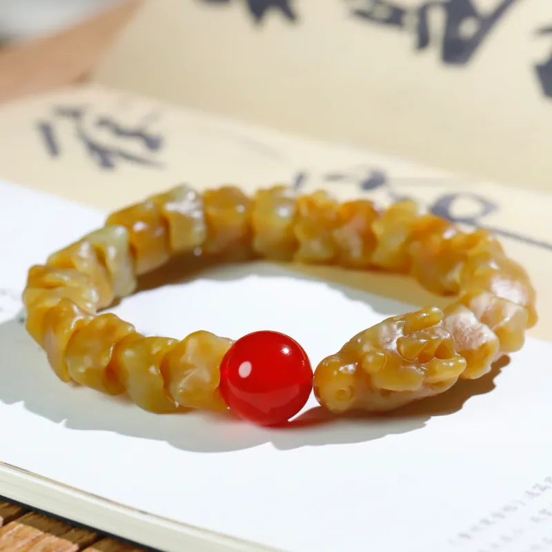 Jade Charm Yao Bracelets Sugar Jade Unisex-1