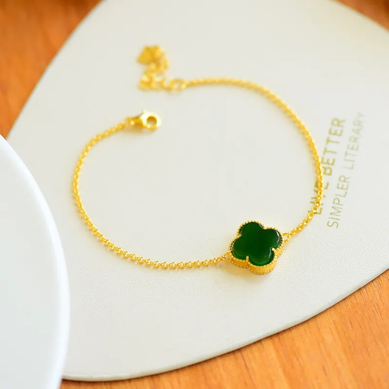 Jade Charm Yao Hetian Jade Bracelets Jasper Women's-6