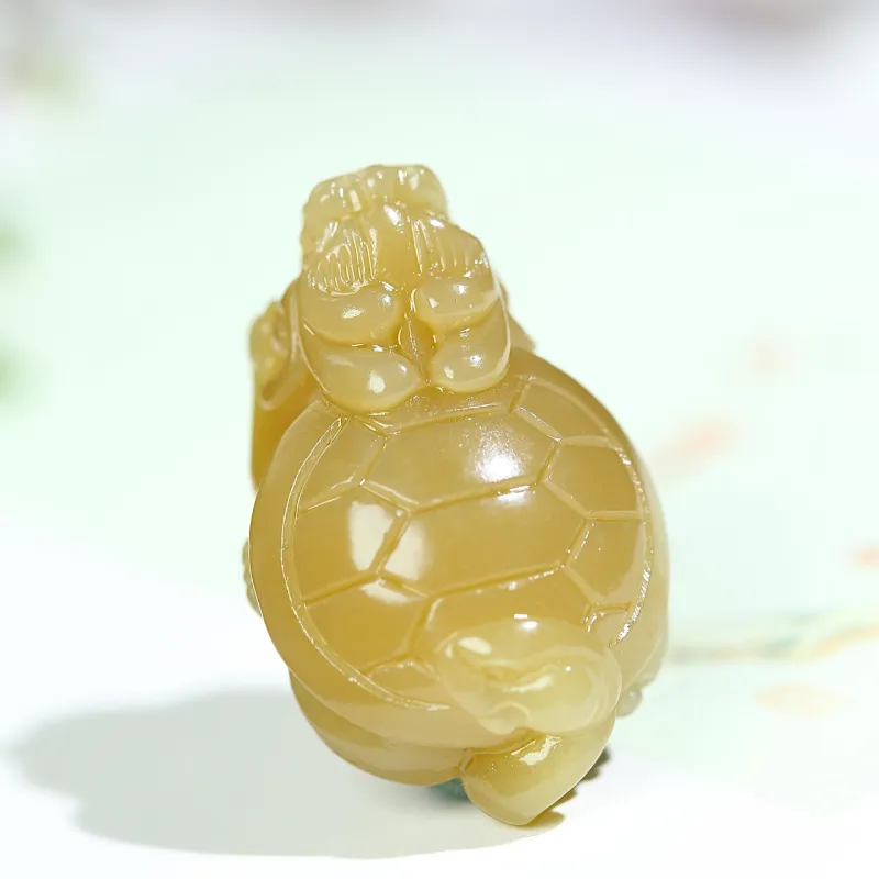 Jade Charm Yao Hetian Jade Pendants Sugar Jade Unisex-3