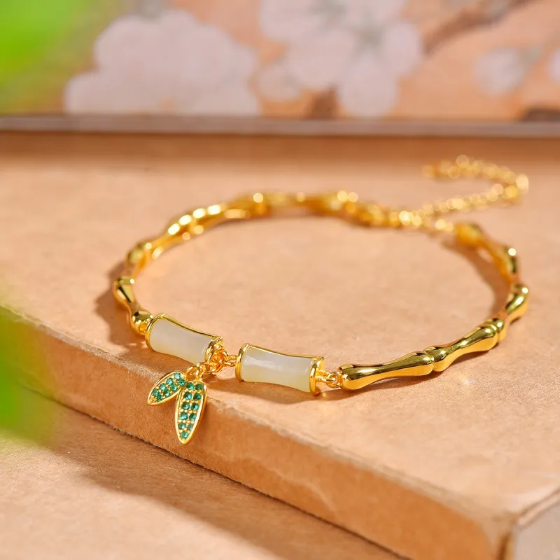 Jade Charm Yao Hetian Jade Bracelets White Jade/Pale Greenish White Jade Women's-3