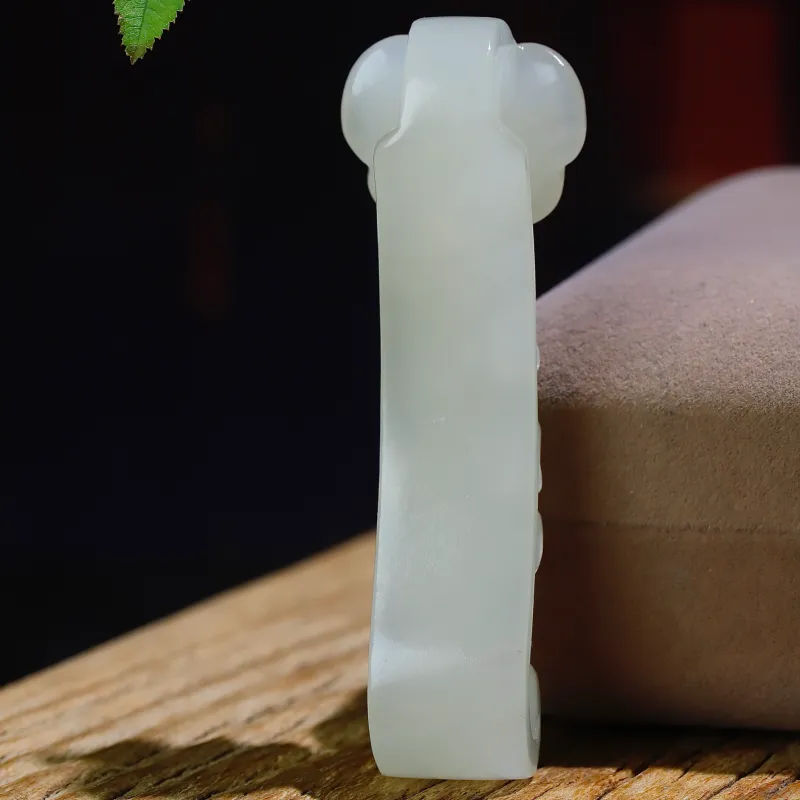 Jade Charm Yao Hetian Jade Pendants White Jade/Pale Greenish White Jade Unisex-6