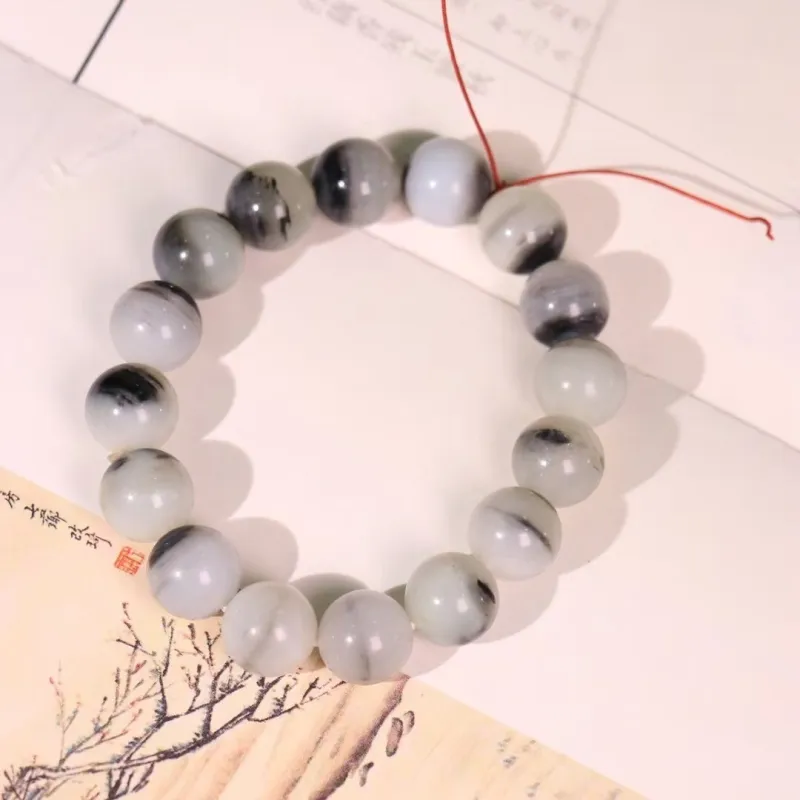 Jade Charm Yao Hetian Jade Bracelets Blue And White Unisex-1