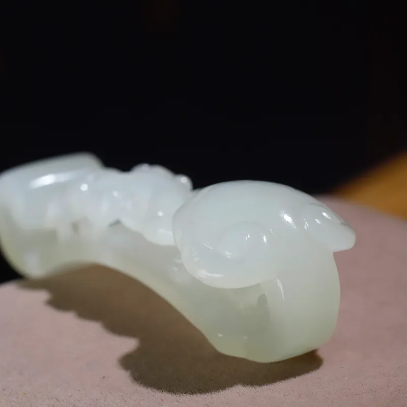 Jade Charm Yao Hetian Jade Pendants White Jade/Pale Greenish White Jade Unisex-2