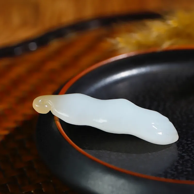 Jade Charm Yao Hetian Jade Pendants White Jade/Pale Greenish White Jade Unisex-4