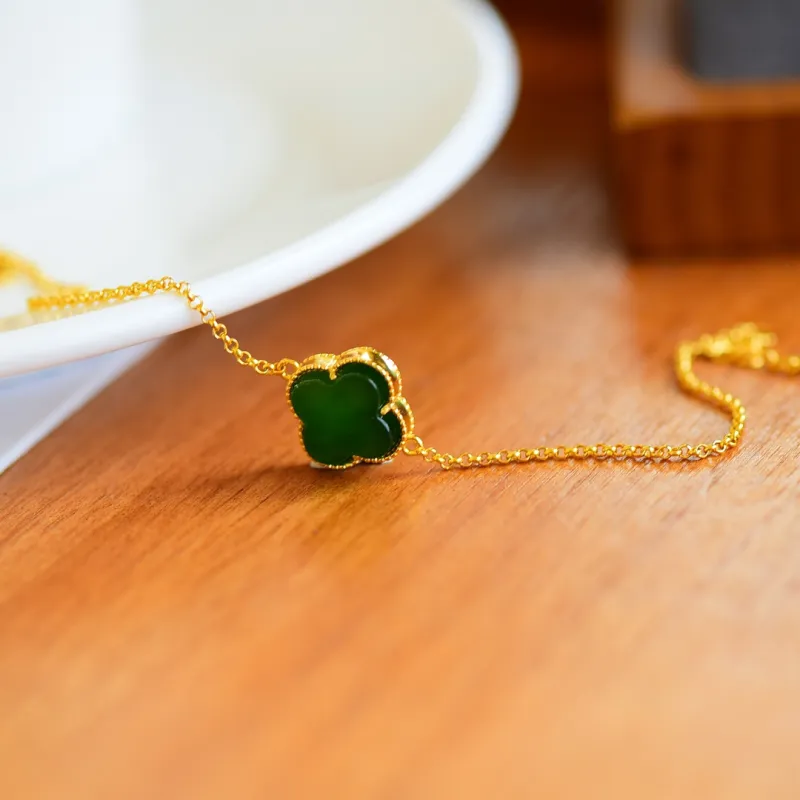 Jade Charm Yao Hetian Jade Bracelets Jasper Women's-3