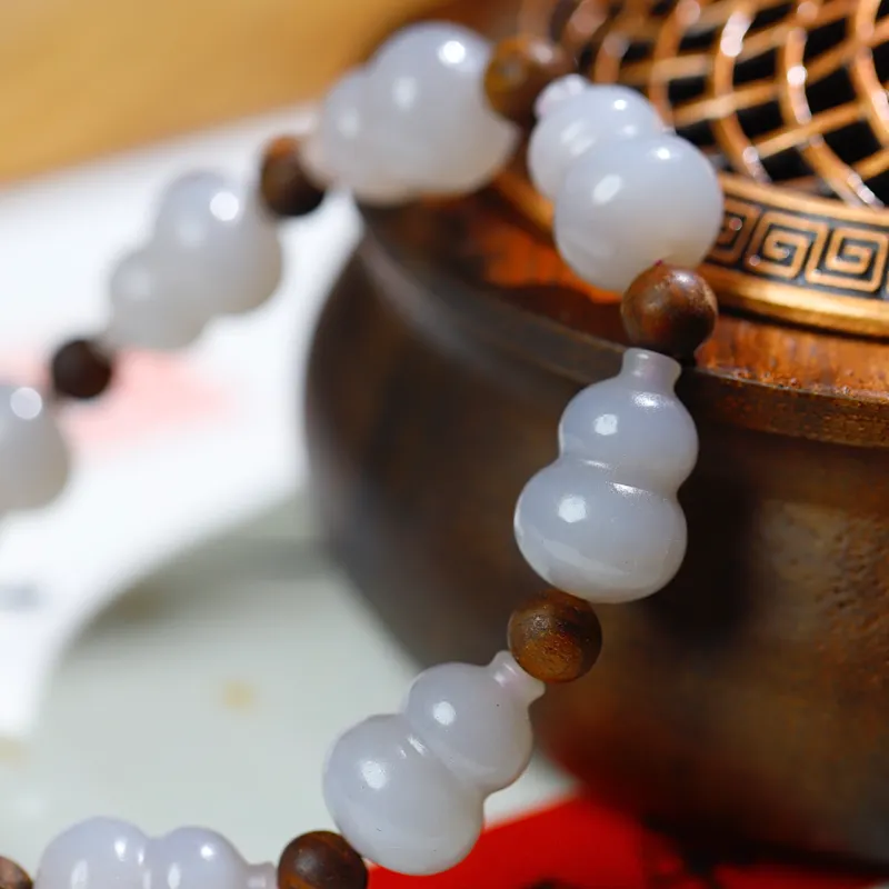 Jade Charm Yao Hetian Jade Bracelets Smoky Purple Unisex-4