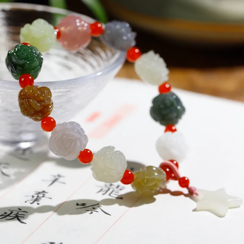 Jade Charm Yao Hetian Jade Bracelets White Jade/Pale Greenish White Jade Women's-6