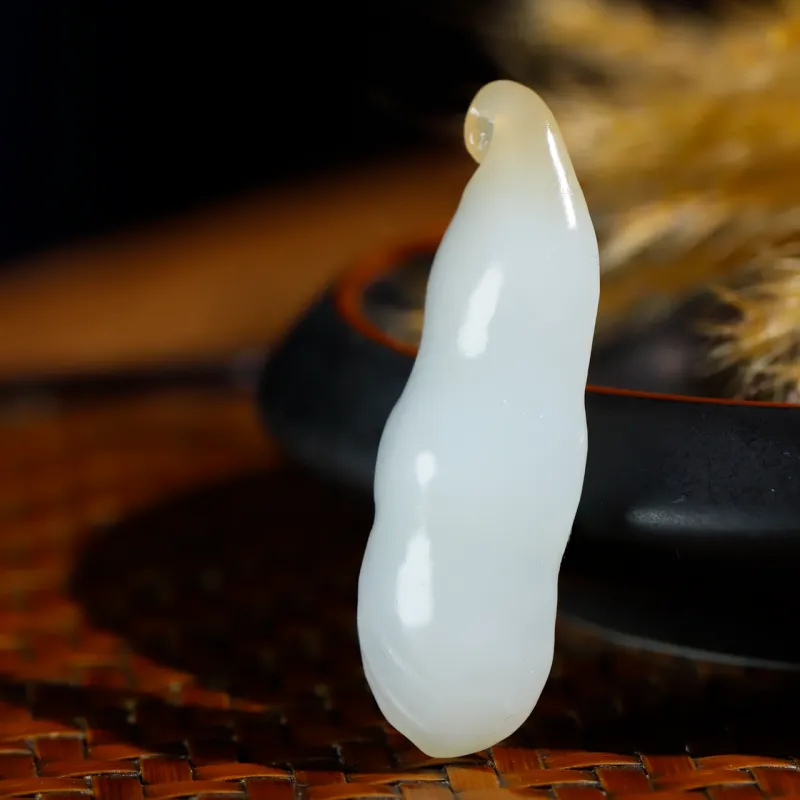 Jade Charm Yao Hetian Jade Pendants White Jade/Pale Greenish White Jade Unisex-2