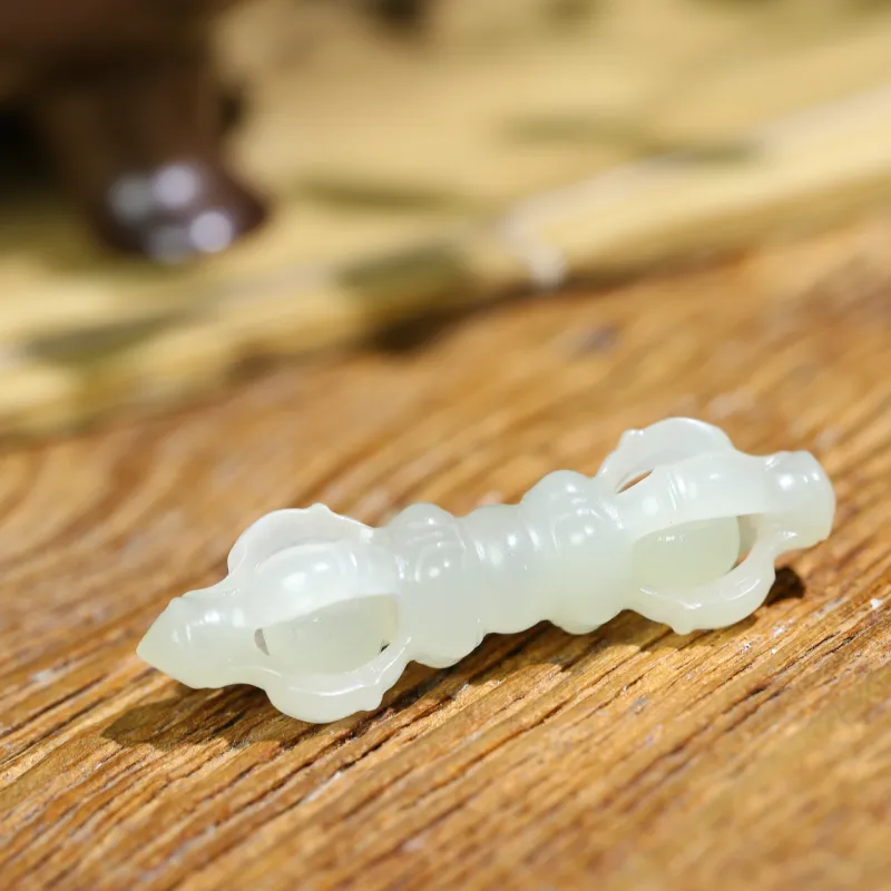 Jade Charm Yao Hetian Jade Pendants White Jade/Pale Greenish White Jade Unisex-1