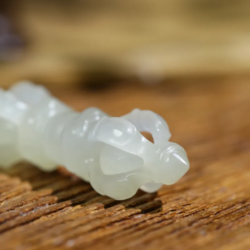 Jade Charm Yao Hetian Jade Pendants White Jade/Pale Greenish White Jade Unisex-4