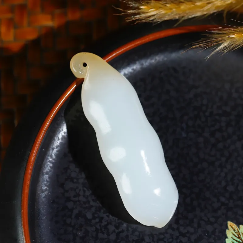 Jade Charm Yao Hetian Jade Pendants White Jade/Pale Greenish White Jade Unisex-6