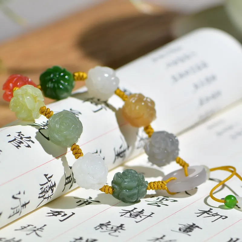Jade Charm Yao Hetian Jade Bracelets White Jade/Pale Greenish White Jade Women's-2