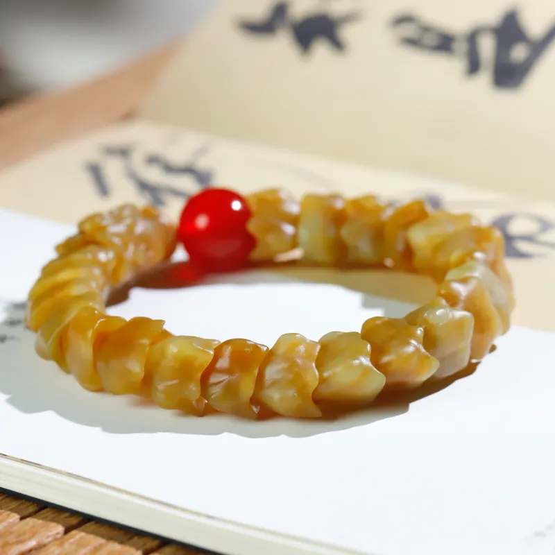 Jade Charm Yao Bracelets Sugar Jade Unisex-6
