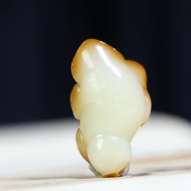 Jade Charm Yao Hetian Jade Pendants White Jade/Pale Greenish White Jade Unisex-6