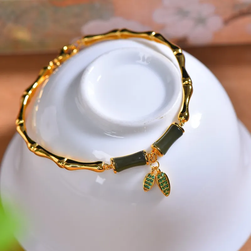 Jade Charm Yao Hetian Jade Bracelets White Jade/Pale Greenish White Jade Women's-6