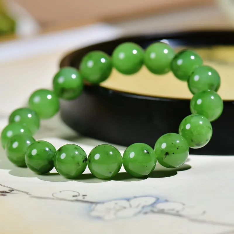Jade Charm Yao Hetian Jade Bracelets Jasper Unisex-5