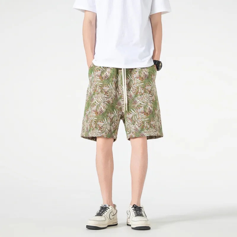 BIENKIMIIYE Casual Shorts Unisex Fiji Green-2