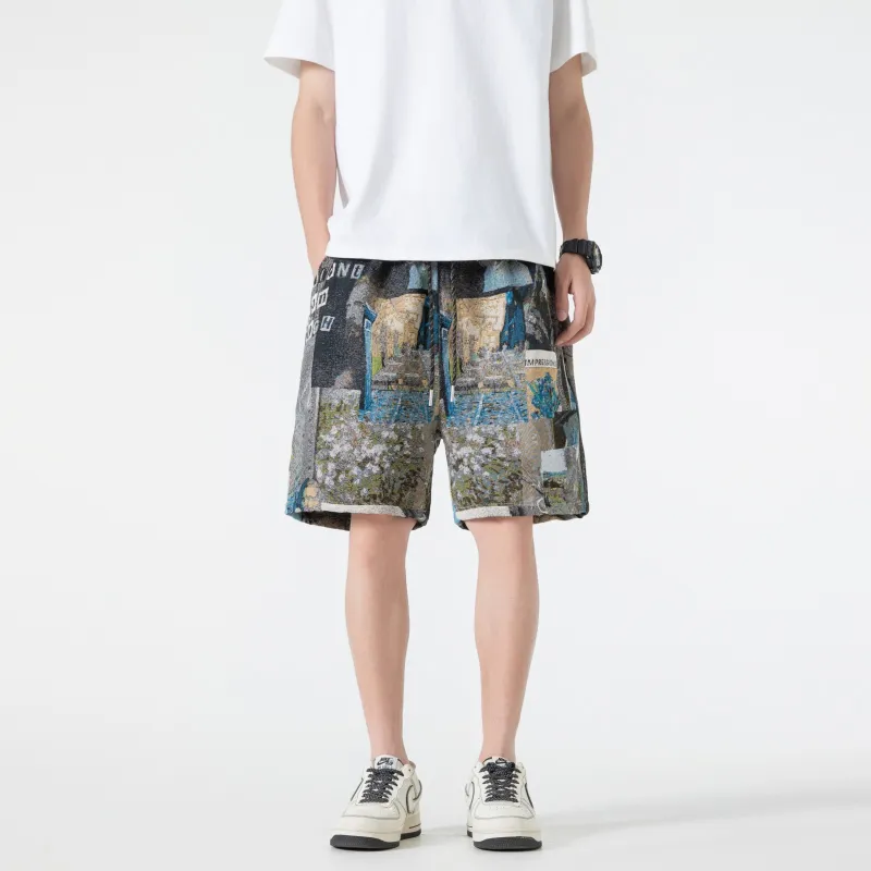 BIENKIMIIYE Casual Shorts Unisex Prussian Blue-2