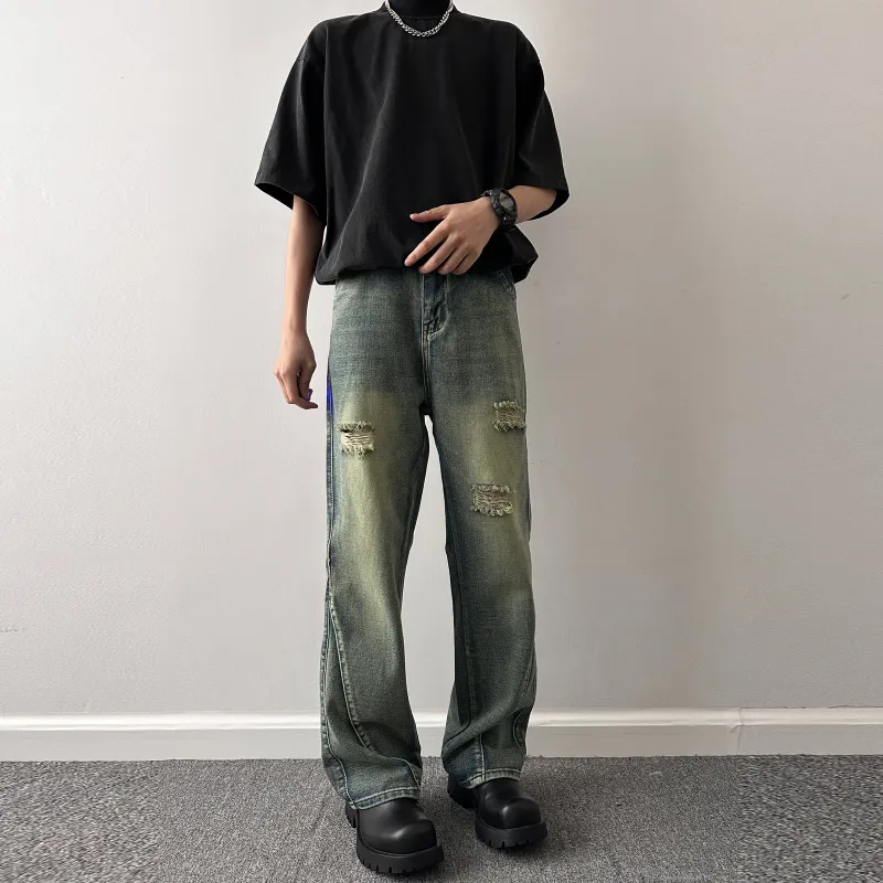 BIENKIMIIYE Jeans Unisex Blue-6