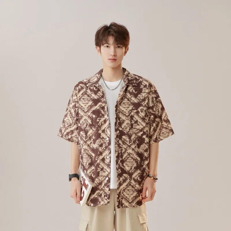 GOODHENLCE SS25 Midsummer Fashion Outfit Fashion Trend Shirt Single Item Unisex Fiji Brown Tone Clothing-11