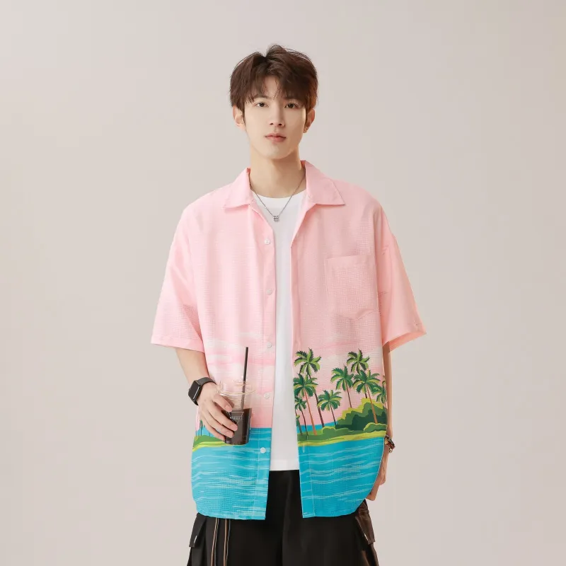 BIENKIMIIYE Shirt Unisex Maldives Pink-2