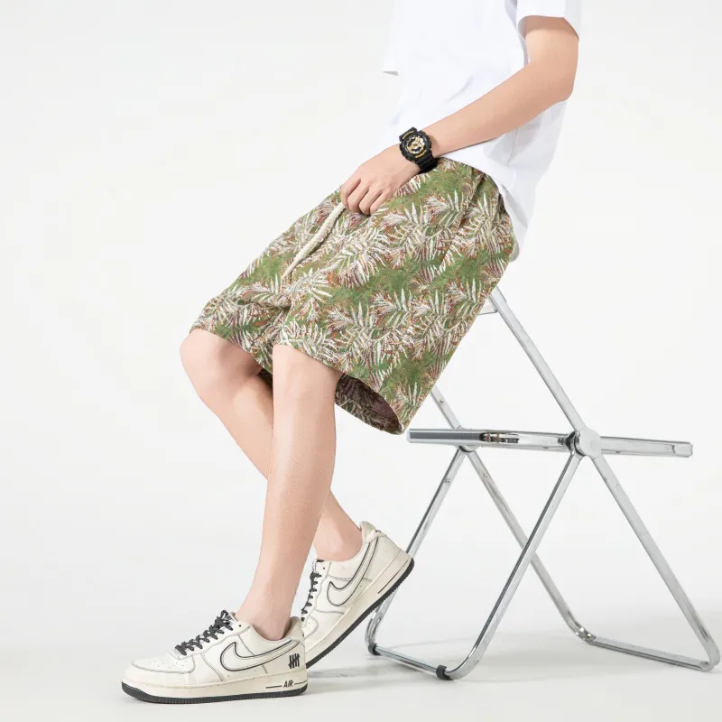 BIENKIMIIYE Casual Shorts Unisex Fiji Green-4