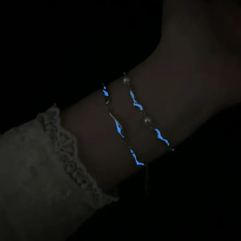 MINTLEAF Copper Bracelets Unisex Silver White-9