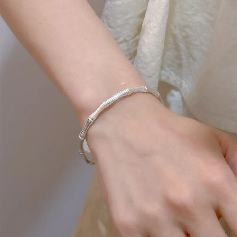 MINTLEAF S999 Fine Silver Sterling Silver Bracelets Women's Silver-1