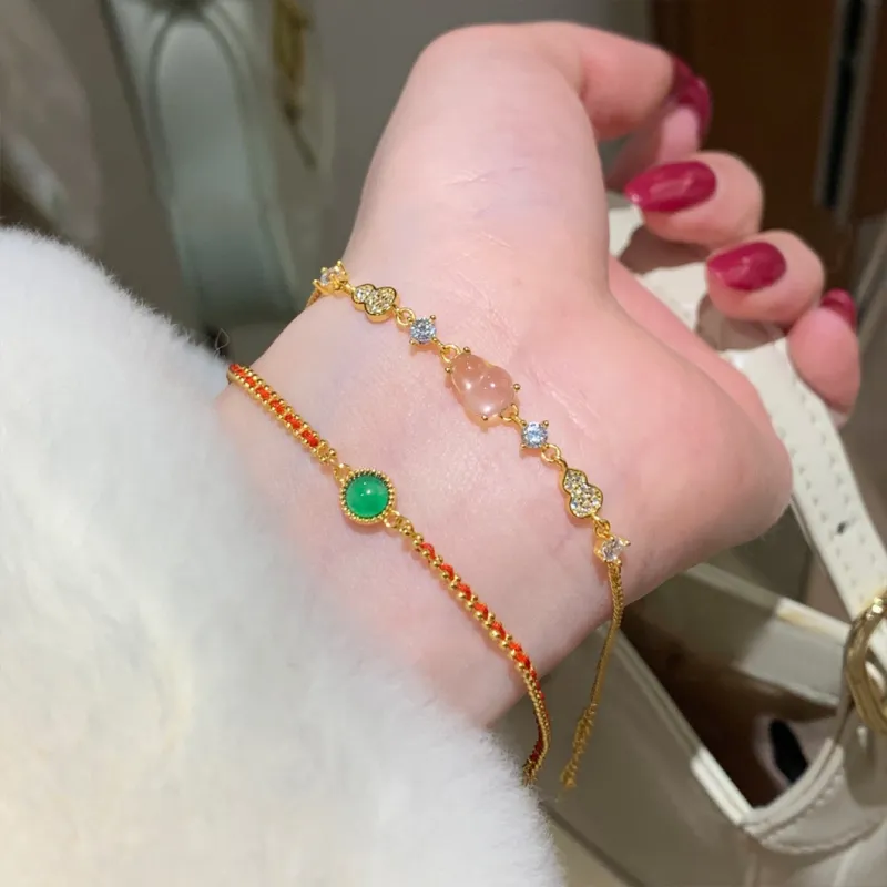 MINTLEAF S925 Silver Bracelets Women's Red-2