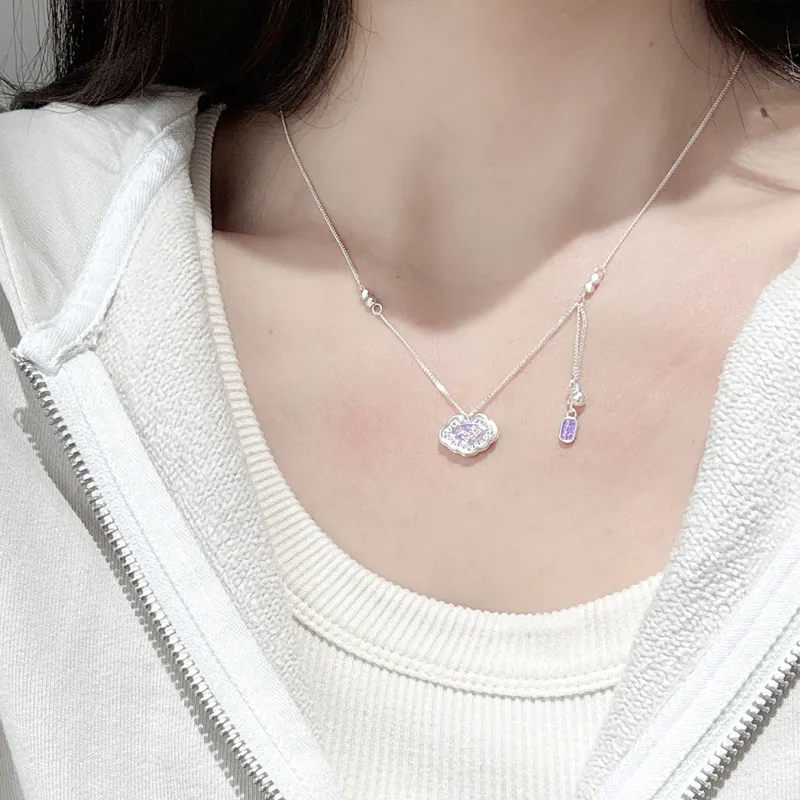 MINTLEAF S925 Silver Necklaces Women's Silver White-6
