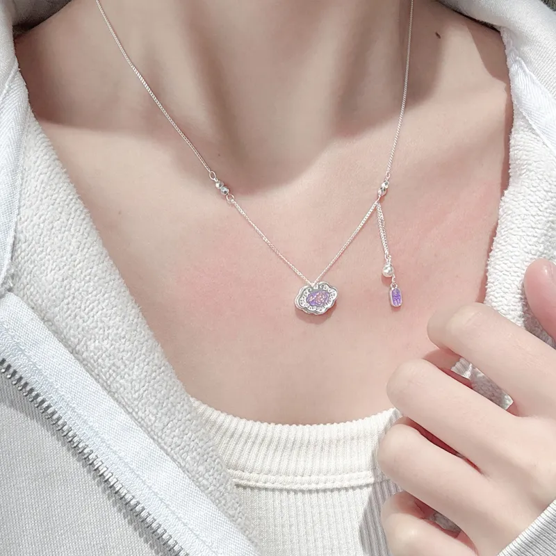 MINTLEAF S925 Silver Necklaces Women's Silver White-4