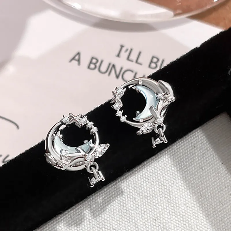 MINTLEAF S925 Silver Earrings Women's Silver White-3