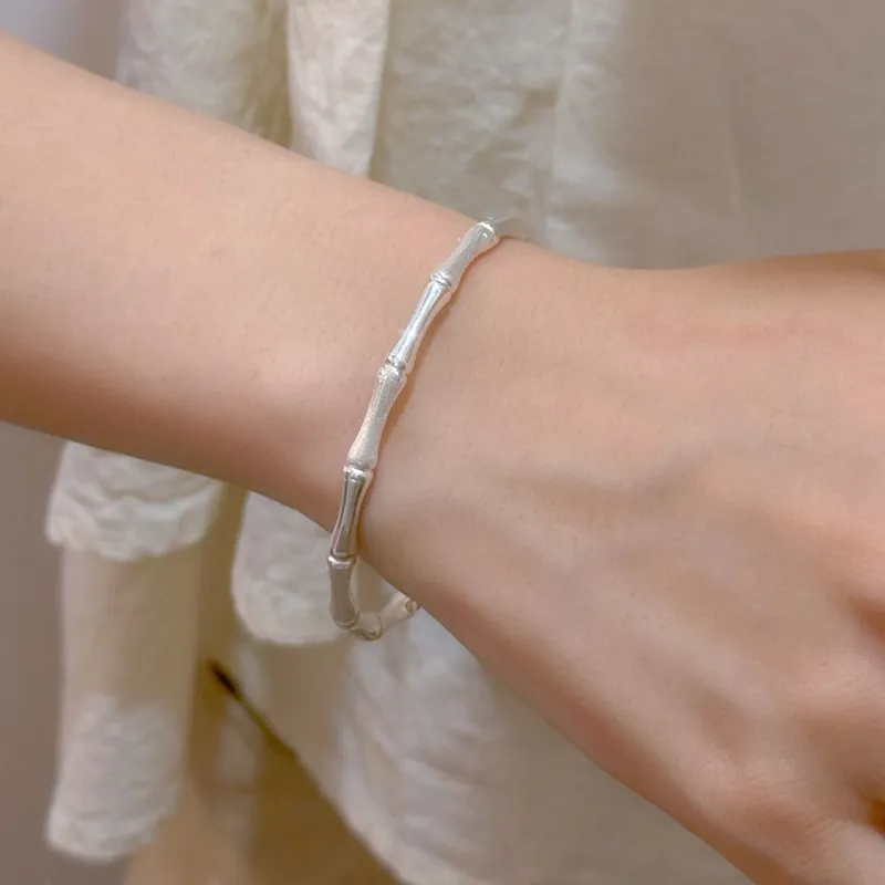 MINTLEAF S999 Fine Silver Sterling Silver Bracelets Women's Silver-5