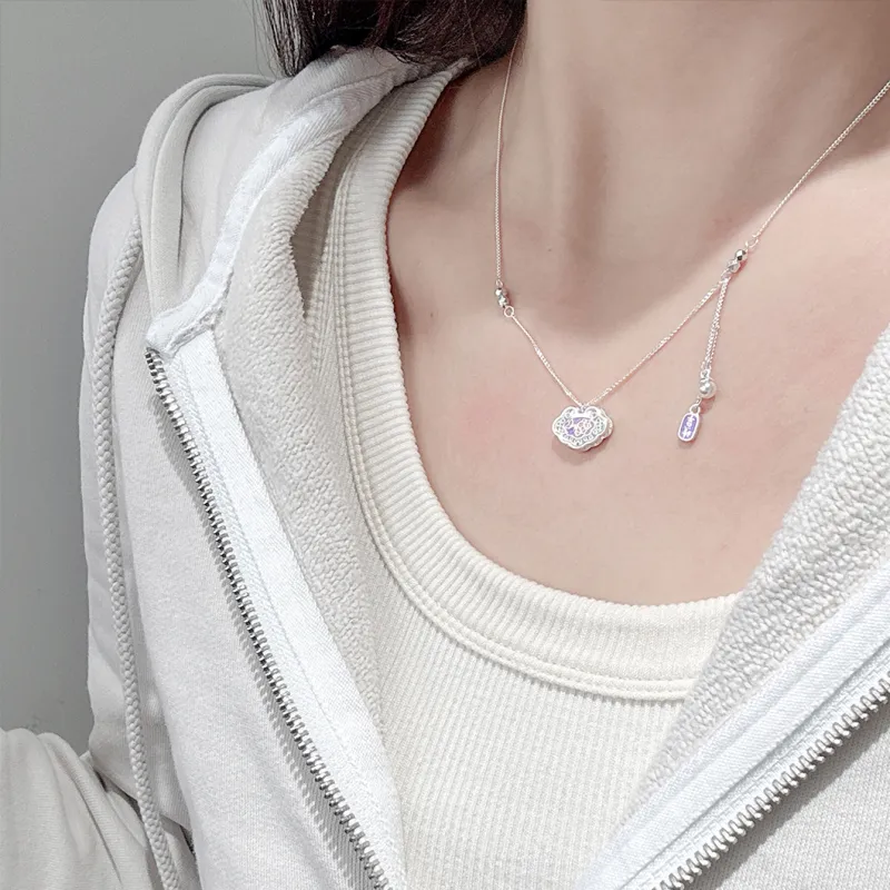 MINTLEAF S925 Silver Necklaces Women's Silver White-3