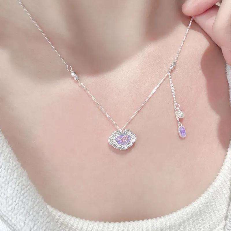 MINTLEAF S925 Silver Necklaces Women's Silver White-5