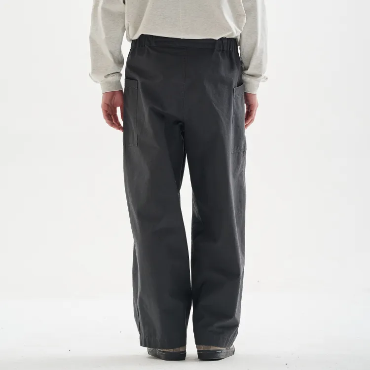 BUTTBILL 100% Cotton Drawstring Casual Pants Unisex-3