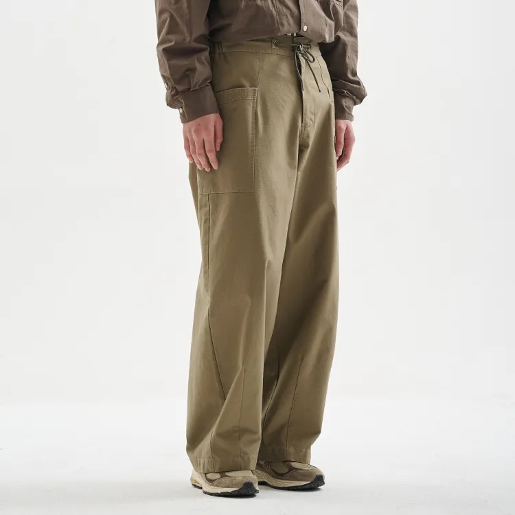 BUTTBILL 100% Cotton Drawstring Casual Pants Unisex-6