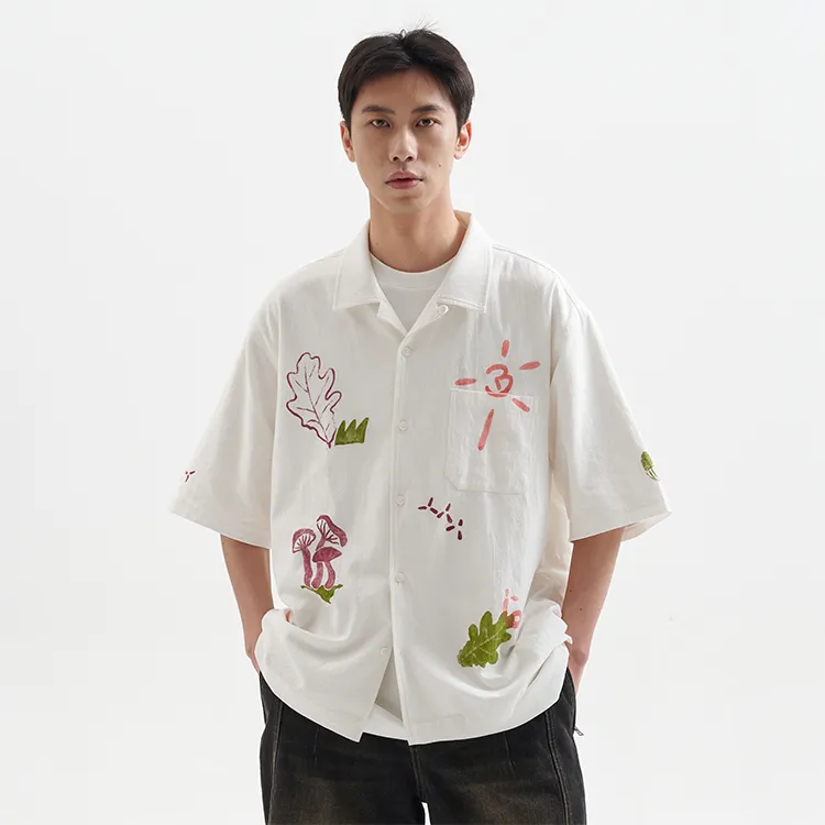 BUTTBILL Shirts Unisex White-2