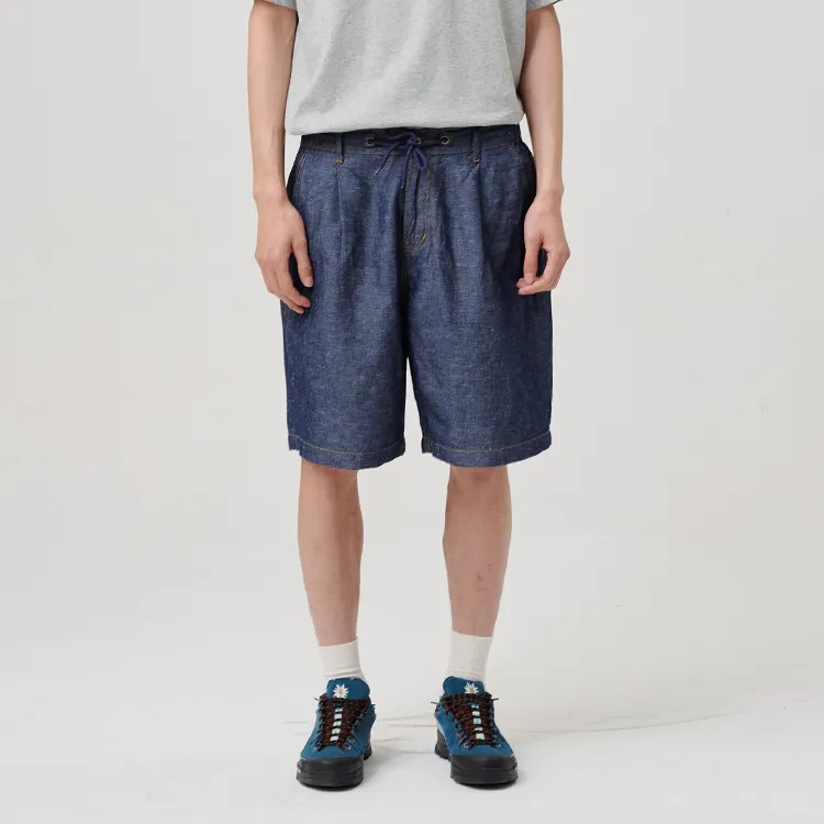 BUTTBILL Denim Shorts Unisex Blue-2